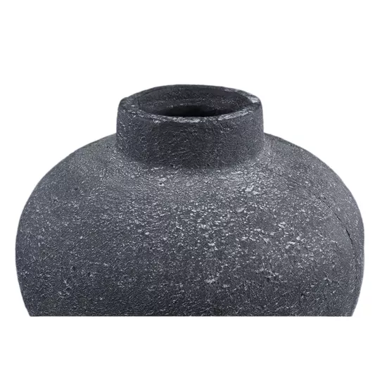 Meekes | PTMD vase Mailey round L anthracite 45 cm